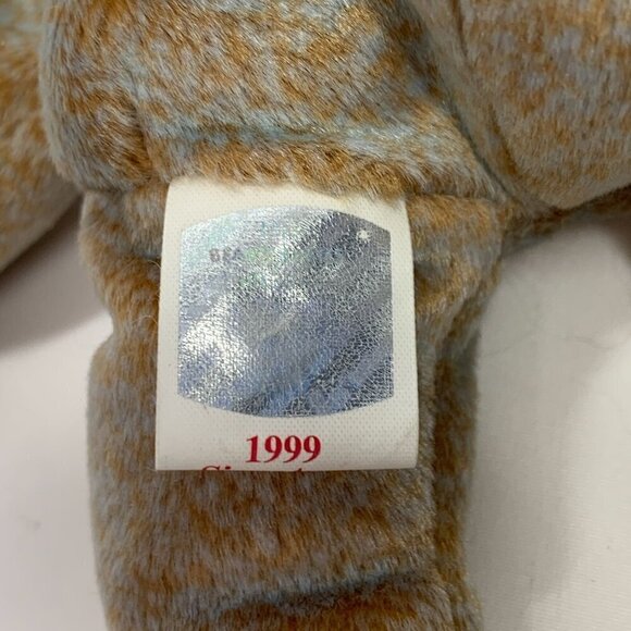 TY Beanie Babies 1999 Signature Bear Light Brown Plush Teddy Bear 8" With Tags - Picture 3 of 8